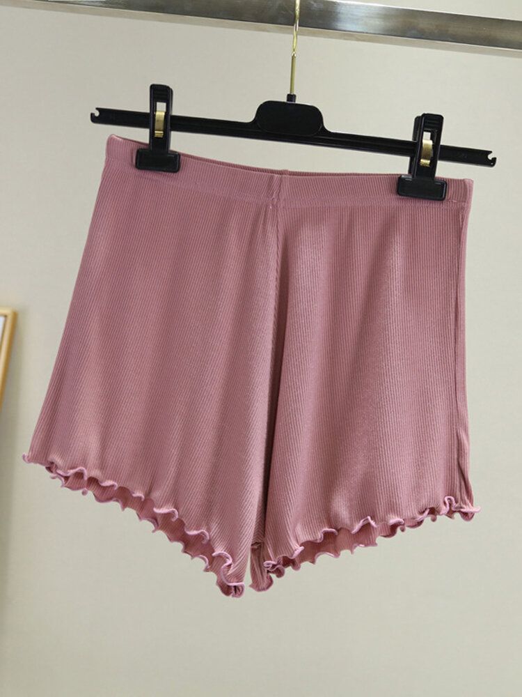 Short Ample Décontracté À Taille Élastique Pour Femmes