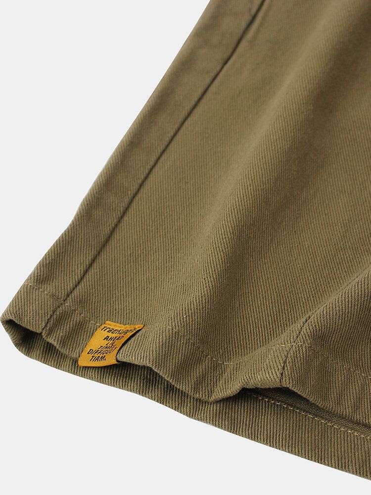 Short Cargo Décontracté En Coton Avec Cordon De Serrage Pour Homme