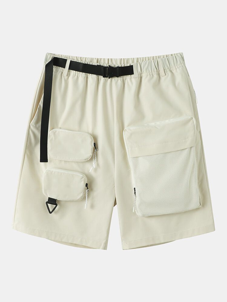 Short Cargo Multi-poches Zippé Pour Hommes