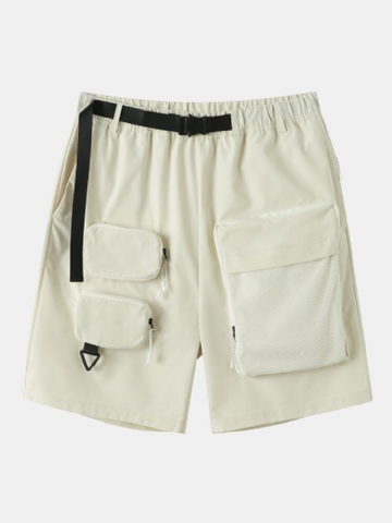 Short Cargo Multi-poches Zippé Pour Hommes