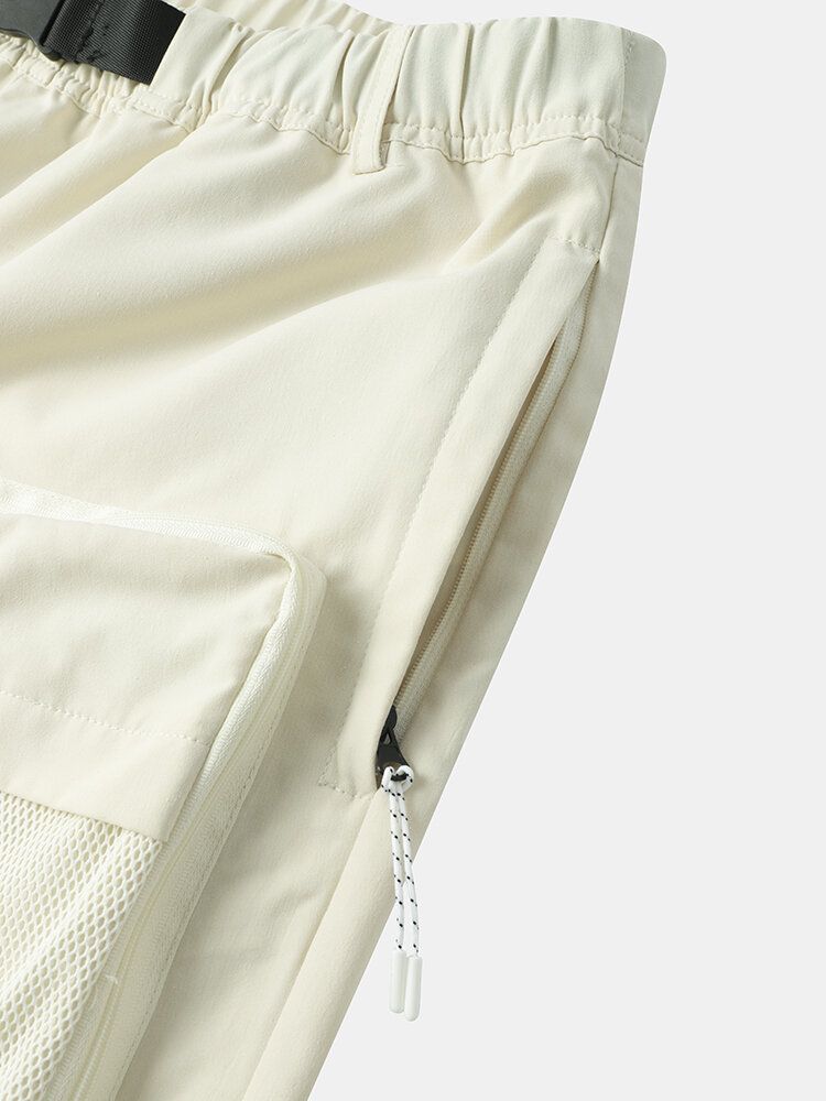 Short Cargo Multi-poches Zippé Pour Hommes