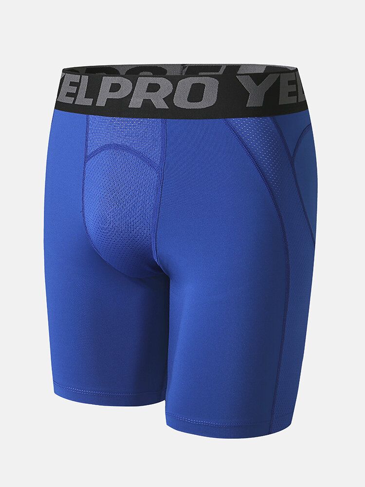 Short De Fitness Slim À Entrejambe En Maille Respirante Pour Homme