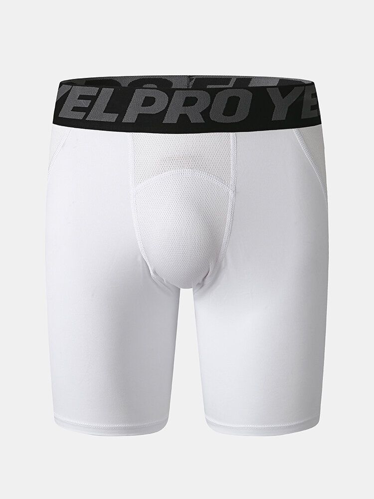 Short De Fitness Slim À Entrejambe En Maille Respirante Pour Homme