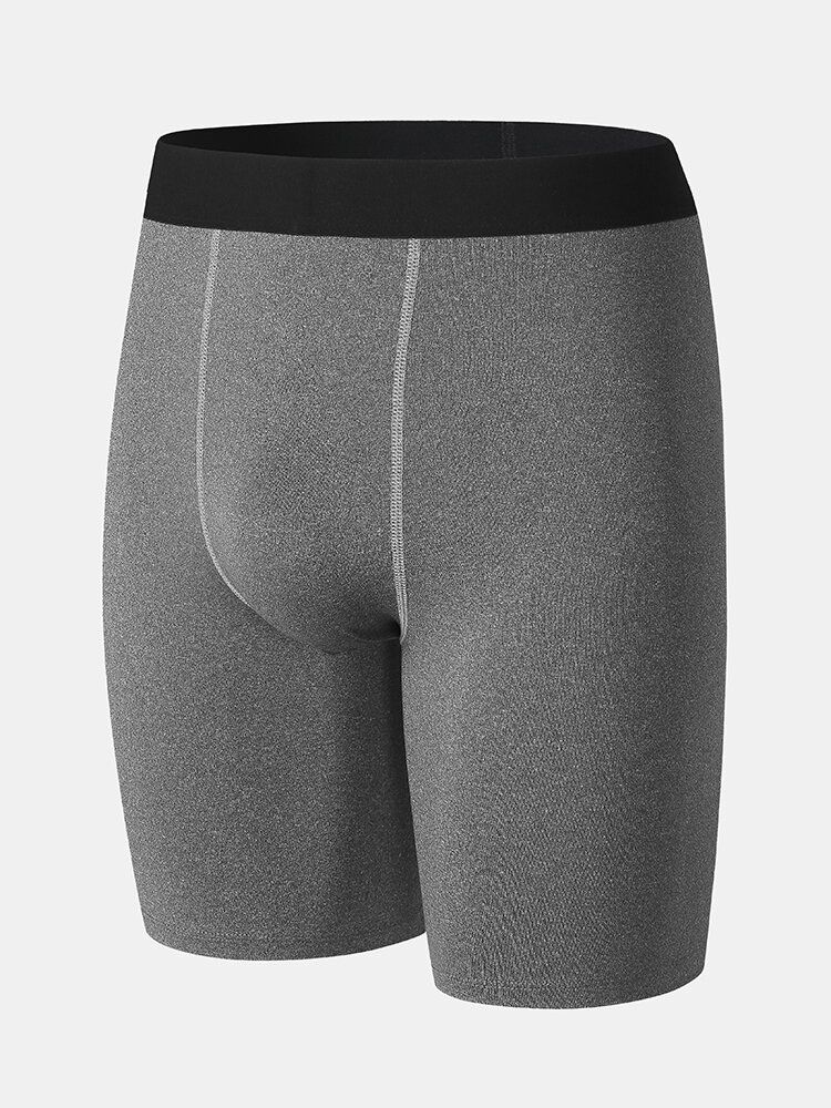 Short De Sport De Fitness Taille Moyenne Pour Homme Stretch Séchage Rapide Respirant