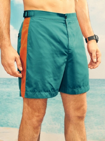 Short De Sport À Taille Ajustable Avec Fermeture À Glissière Pour Hommes