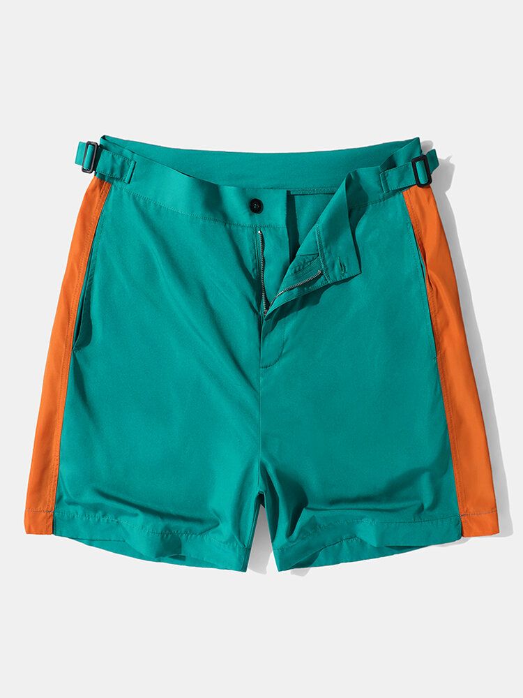 Short De Sport À Taille Ajustable Avec Fermeture À Glissière Pour Hommes