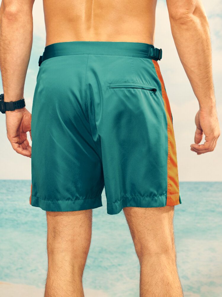 Short De Sport À Taille Ajustable Avec Fermeture À Glissière Pour Hommes