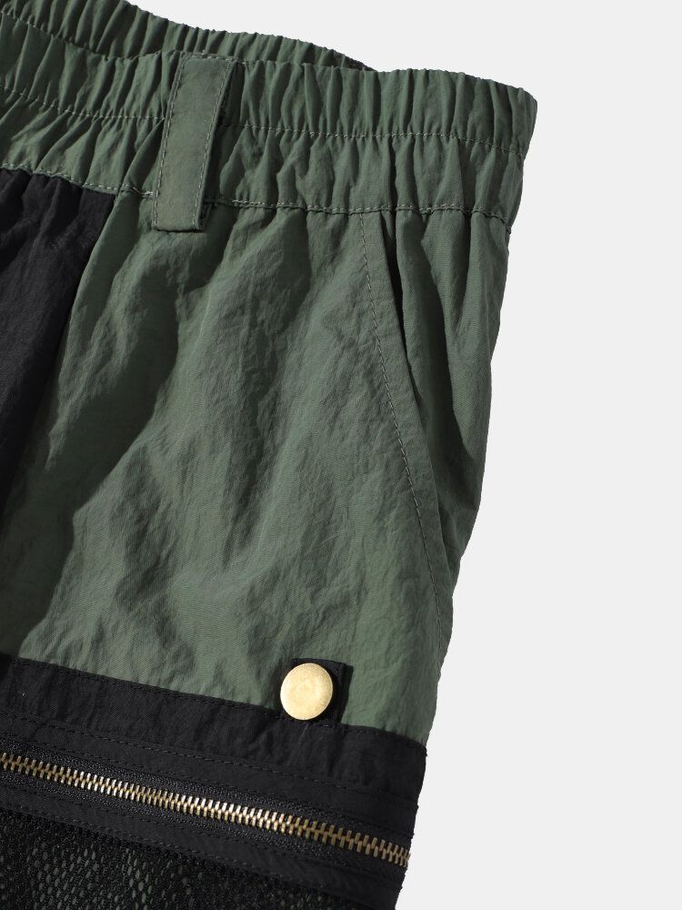 Short À Taille Élastique Avec Poche Zippée Pour Hommes