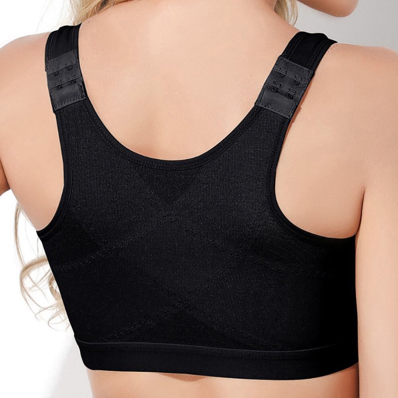 Soutien-gorge De Sport De Yoga Avec Boucle De Sangle Réglable Antichoc À Fermeture Avant