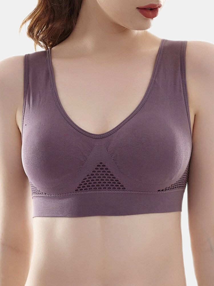 Soutien-gorge De Sport De Yoga Respirant Et Antichoc De Grande Taille