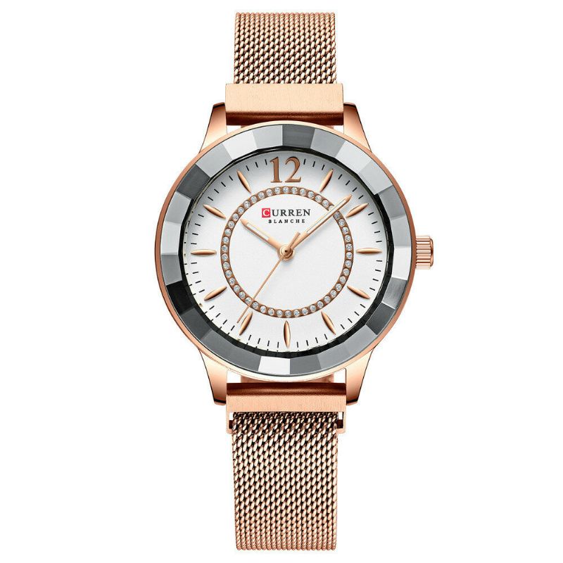 Strass Lumineux Affichage Femmes Quartz Montre