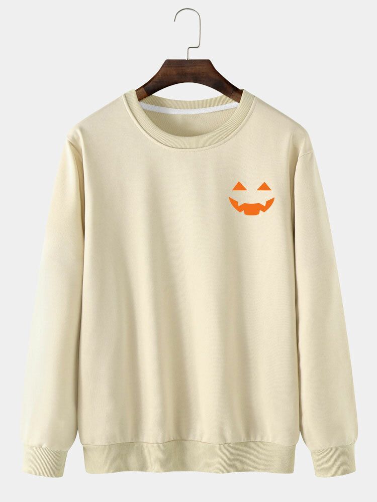 Sweat-shirt Décontracté De Dessin Animé De Fantôme D'halloween Pour Hommes