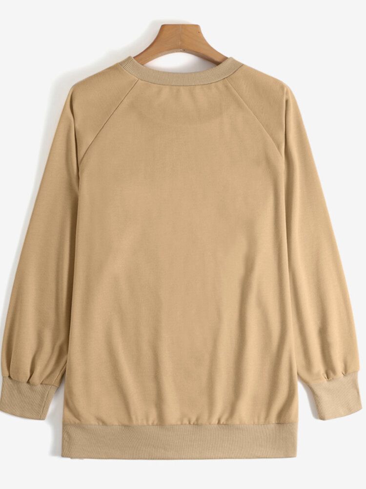 Sweat-shirt À Manches Bouffantes Et À Épaules Dénudées Pour Femme