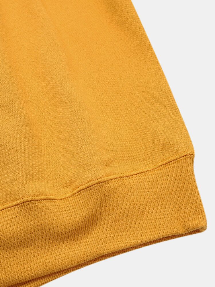 Sweat-shirts À Manches Longues Pour Hommes Avec Lettres Imprimées À La Main