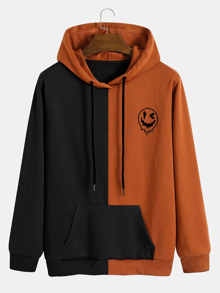 Sweats À Capuche Avec Poche Kangourou À Motif Halloween Pour Hommes