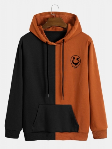 Sweats À Capuche Avec Poche Kangourou À Motif Halloween Pour Hommes