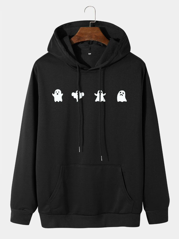 Sweats À Capuche Décontractés Pour Hommes Ghost Halloween Cartoon