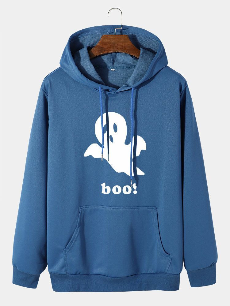 Sweats À Capuche Décontractés Pour Hommes Halloween Ghost Cartoon