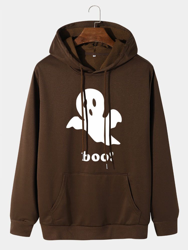 Sweats À Capuche Décontractés Pour Hommes Halloween Ghost Cartoon