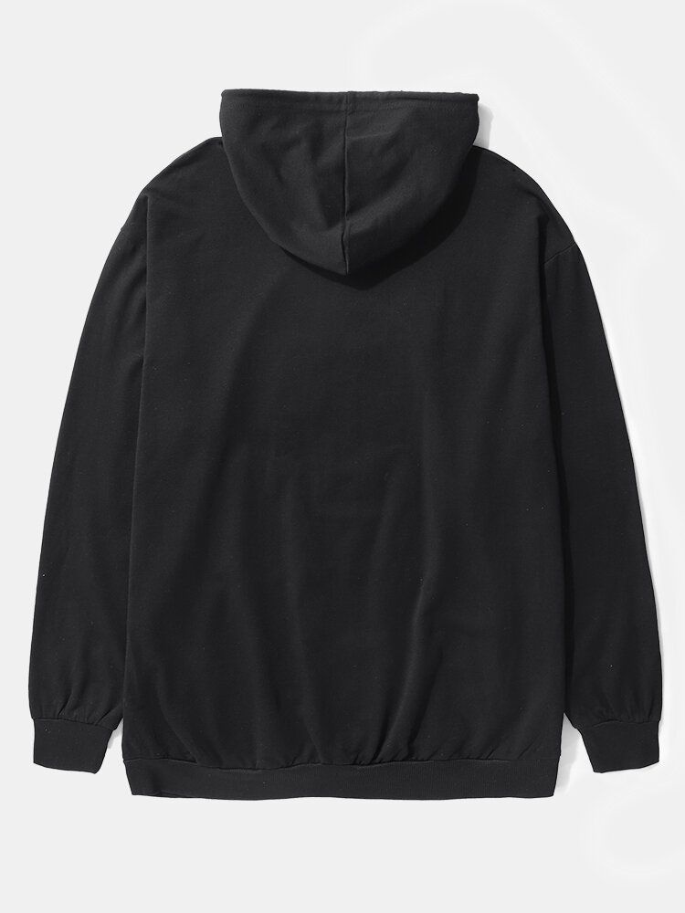 Sweats À Capuche De Poche À Lacets Noirs Pour Hommes