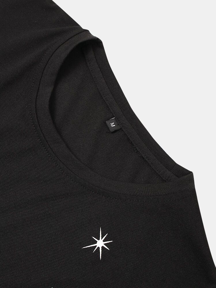 T-shirt À Manches Courtes 100 % Coton À Imprimé Space Element Pour Homme