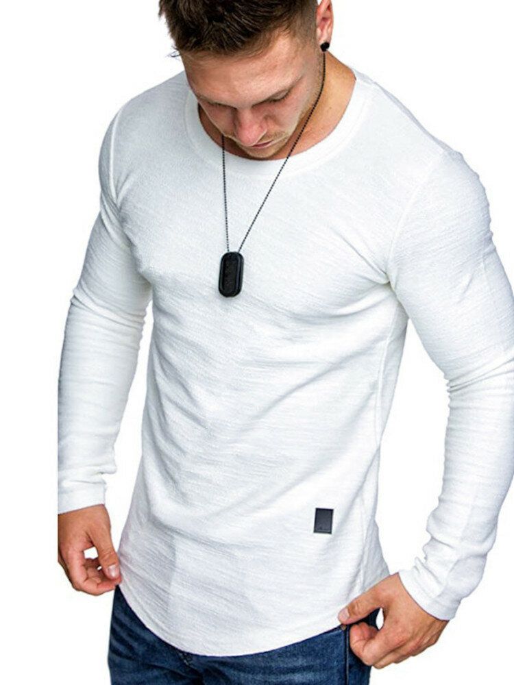 T-shirt À Ourlet Arrondi Pour Homme