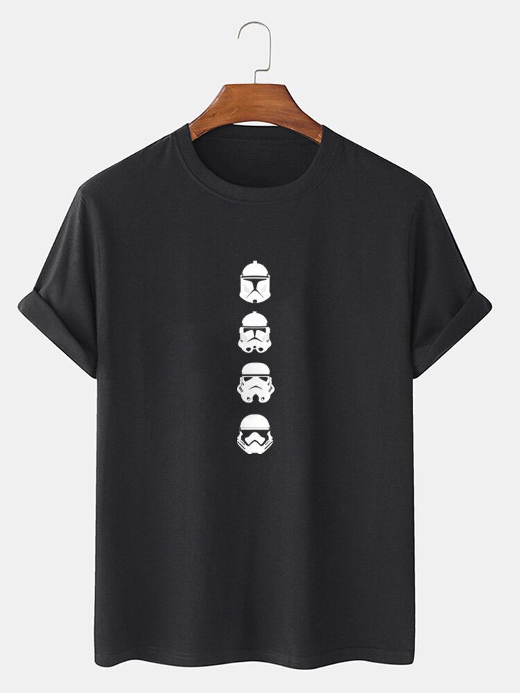 T-shirts Décontractés Star Wars À Manches Courtes Et Col Rond Pour Hommes