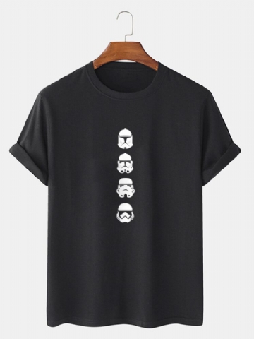 T-shirts Décontractés Star Wars À Manches Courtes Et Col Rond Pour Hommes