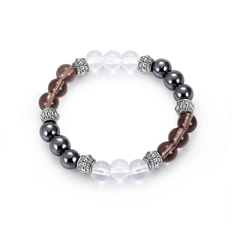 Tendance 8mm Bouddha Perles Bracelet Pierre Naturelle Dégradé Perlé Bracelet Pour Hommes Cadeau