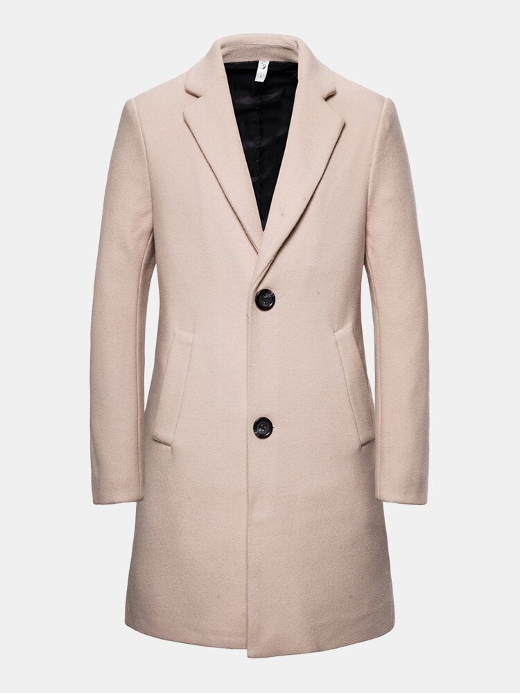 Trench-coat À Poche Mi-longue Avec Imprimé Au Dos Pour Homme