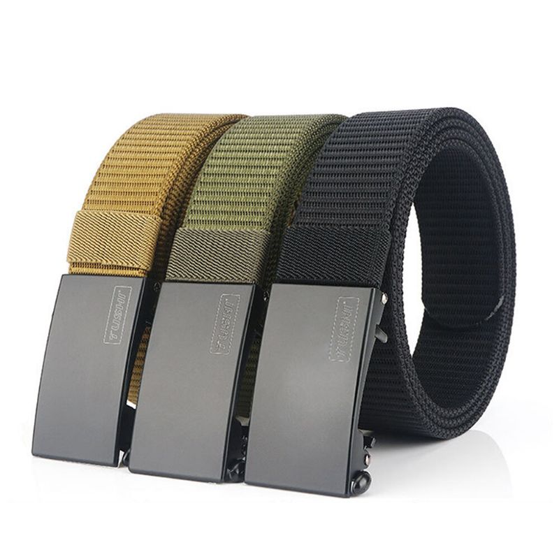 Tushi 120 cm Ceinture En Nylon À Boucle Automatique Pour Homme Ceinture Simple