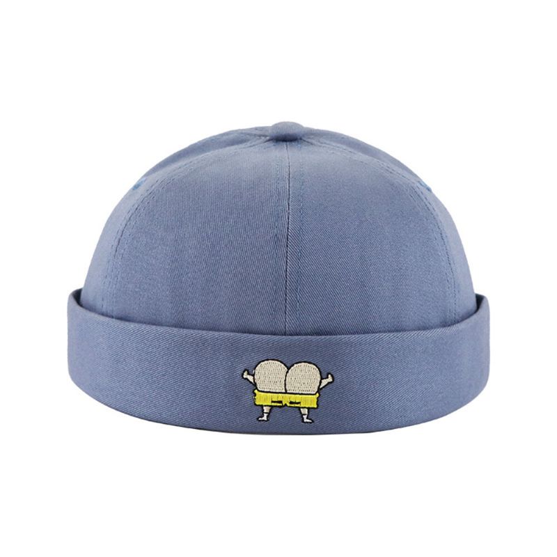 Unisex Melon Hat Été Section Mince Hip Hop Landlord Hat Retro Leisure Street Brimless Hats