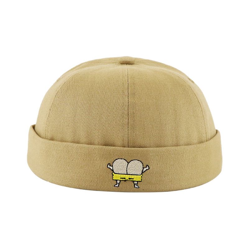 Unisex Melon Hat Été Section Mince Hip Hop Landlord Hat Retro Leisure Street Brimless Hats