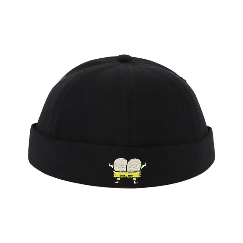 Unisex Melon Hat Été Section Mince Hip Hop Landlord Hat Retro Leisure Street Brimless Hats