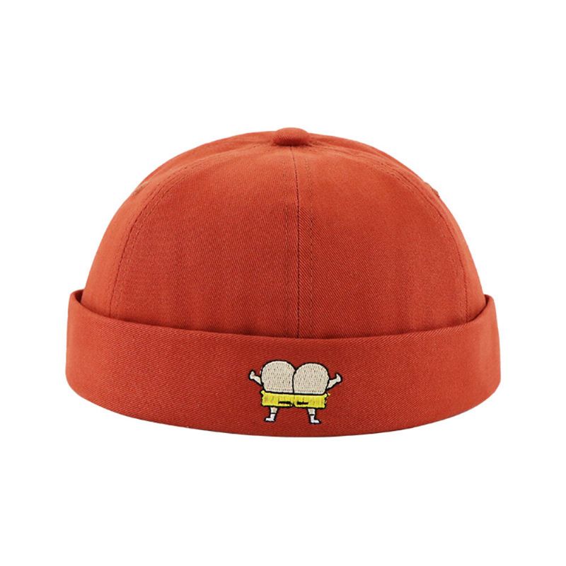 Unisex Melon Hat Été Section Mince Hip Hop Landlord Hat Retro Leisure Street Brimless Hats