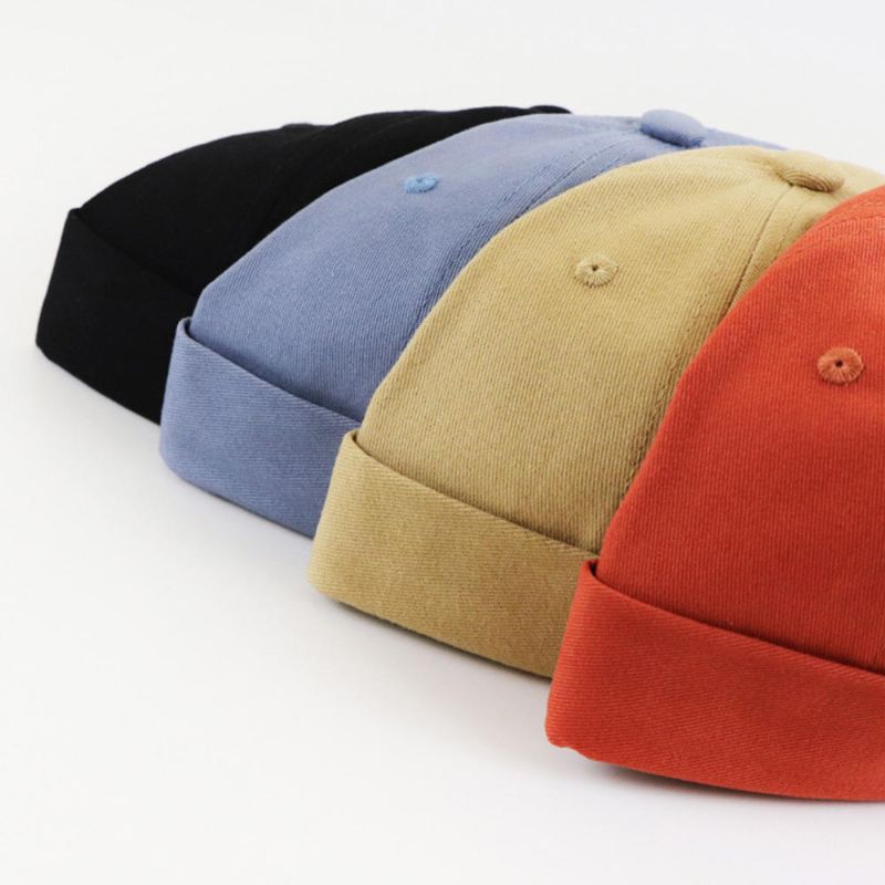 Unisex Melon Hat Été Section Mince Hip Hop Landlord Hat Retro Leisure Street Brimless Hats