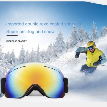 Unisexe Adulte Escalade Ski Anti-buée Protection Uv Lunettes Anti-sable Lunettes De Ski