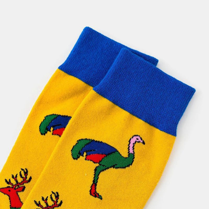 Unisexe Animal Series Pattern Colorful Patchwork Color Cute Tube Chaussettes