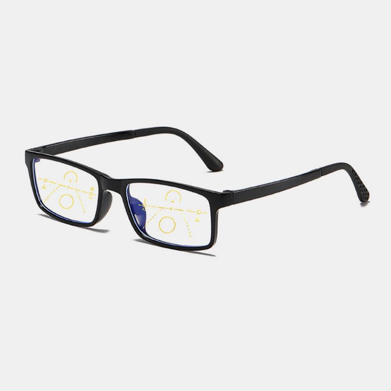 Unisexe Anti-lumière Bleue Distance Et Quasi Double Usage Multi-focus Zoom Lunettes De Lecture Lunettes Presbytes