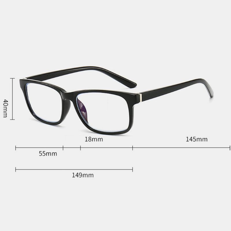 Unisexe Anti-lumière Bleue Plein Cadre Casual Business Hd Lunettes De Lecture Lunettes Presbytes