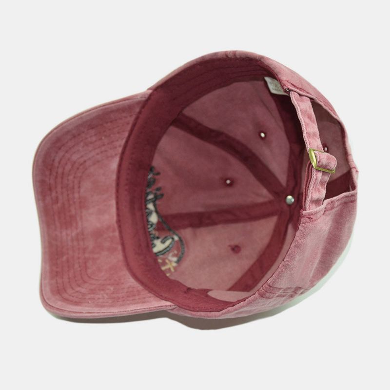 Unisexe Bateau Ancre Broderie Lierre Casquette Coton Lettre Motif Sauvage Parasol Baseball Chapeaux Ajusté Casquette