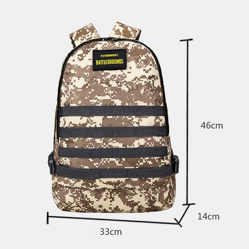 Unisexe Camouflage Oxford Tissu Étudiant Sac D'école Mode Jeu Tendance Sac À Dos