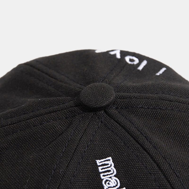 Unisexe Coton Dôme Lettre Slogan Étoiles Brodé Patch Crâne Cap Mode Casual Bonnet Melon Cap Propriétaire Cap Harbor Hat