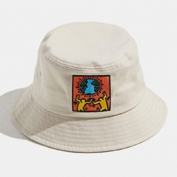 Unisexe Coton Écologistes Harmonieux Avec Le Thème De La Nature Motif Extérieur Voyage Parasol Seau Chapeau