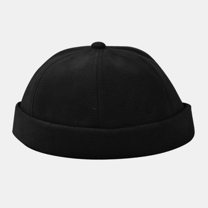 Unisexe Coton Lettre Dessin Animé Patch Motif Couleur Unie Sans Bord Bonnet Propriétaire Casquette Tête De Mort