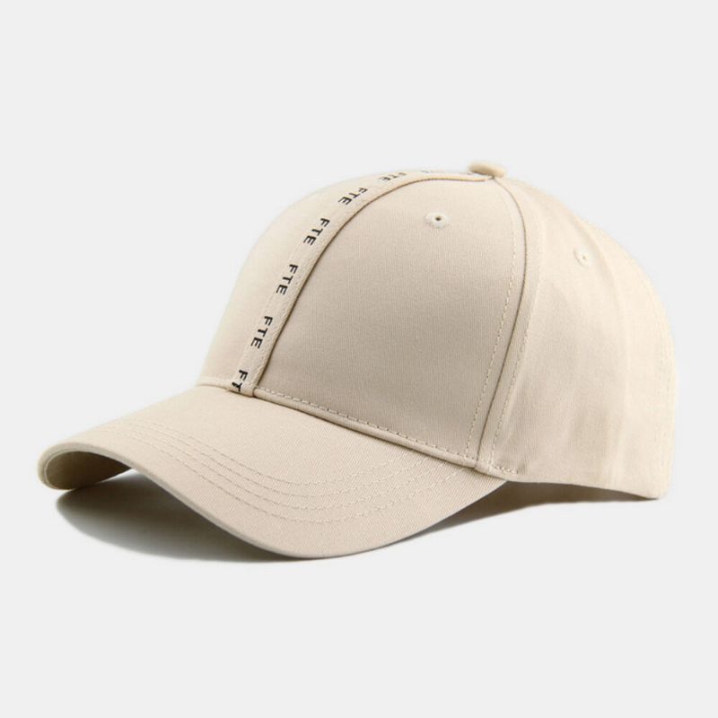 Unisexe Décontracté Sauvage Chapeau De Soleil Lettre Motif Été Voyage Parasol Casquette De Baseball