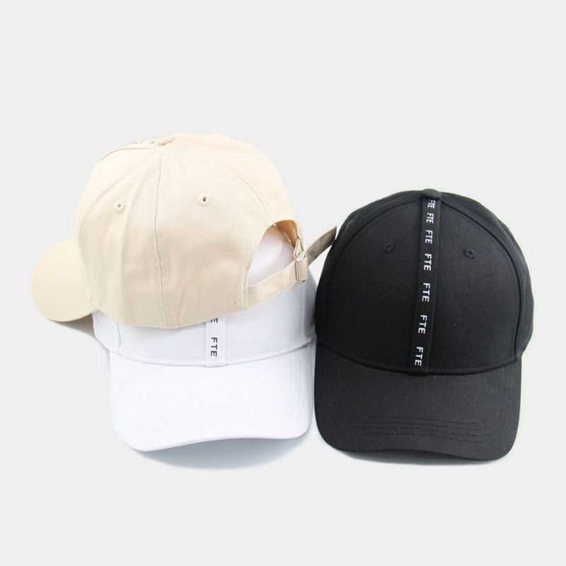 Unisexe Décontracté Sauvage Chapeau De Soleil Lettre Motif Été Voyage Parasol Casquette De Baseball