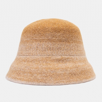 Unisexe Dégradé Dôme Large Bord Fedora Chapeau Extérieur Élégant Sauvage Parasol Chaud Seau Chapeau