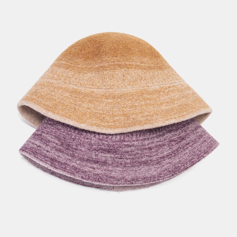 Unisexe Dégradé Dôme Large Bord Fedora Chapeau Extérieur Élégant Sauvage Parasol Chaud Seau Chapeau