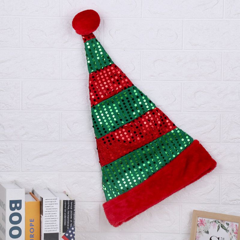 Unisexe Festive Christmas Outdoor Dance Party Cosplay Clown Contrast Color Sequin Brimless Hat